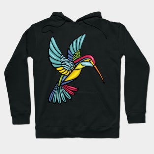 Colourful Hummingbird, Sweet and Elegant Style Hoodie